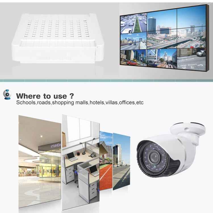 N4B-Mini/L 4 Ch 720P 1.0 Mega Pixel IP Camera NVR Kit, Support Night Vision / Motion Detection, IR Distance: 20m
