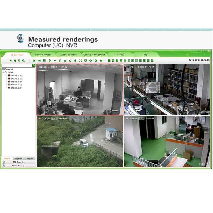 N4B7M 4Ch 960P P2P ONVIF 1.3 Mega Pixel IP Camera NVR Kit, Support Night Vision / Motion Detection, IR Distance: 20m