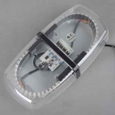25W 240-LED Warning Mini Light Bar Strobe Waterproof Light, Yellow Light