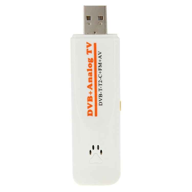 Mini Digital USB 2.0 Dual Module DVB Analog TV Stick, Support FM + AV + DVB-T / T2 / C