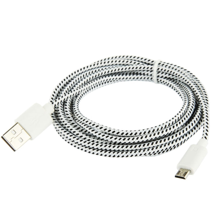Nylon Netting Style Micro 5 Pin USB Data Transfer / Charge Cable, Length: 3m