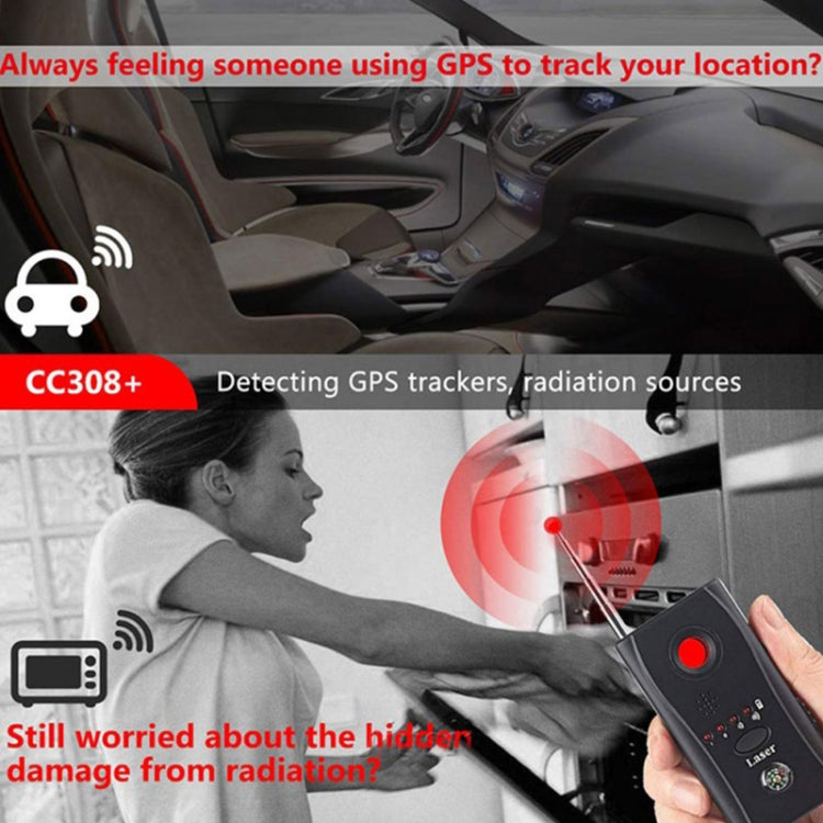 CC308+ Multi-Detector Full-Range All-Round Detector For Hidden Mini Camera / IP Lens/ GMS / RF Signal Detector Finder