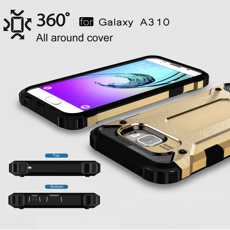 For Galaxy A3 (2016) / A310 Tough Armor TPU + PC Combination Case, For Galaxy A3 (2016) / A310