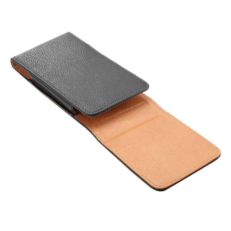 Litchi Texture Vertical Flip Upright Leather Case / Waist Bag for Galaxy S9+ / S8+ / Note 8 & Note 5, Huawei Mate 8,etc(Black)
