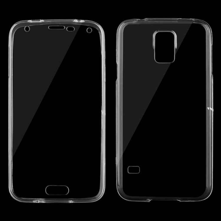 For Galaxy S5 / G900 0.75mm Double-sided Ultra-thin Transparent TPU Protective Case