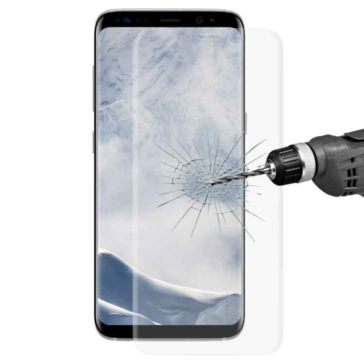 ENKAY Hat-Prince for Galaxy S8 + / G9550 0.26mm 9H Surface Hardness 3D Explosion-proof Full Screen Curved Heat Bending Tempered Glass Color Screen Film