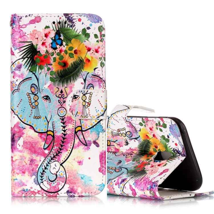 For Galaxy J3 (2017) (EU Version) Gloss Oil Embossed Horizontal Flip Leather Case with Holder & Card Slots & Wallet & Photo Frame