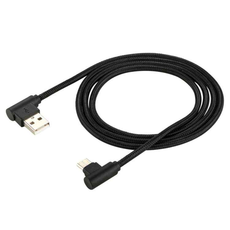 1m USB to USB-C / Type-C Nylon Weave Style Double Elbow Charging Cable
