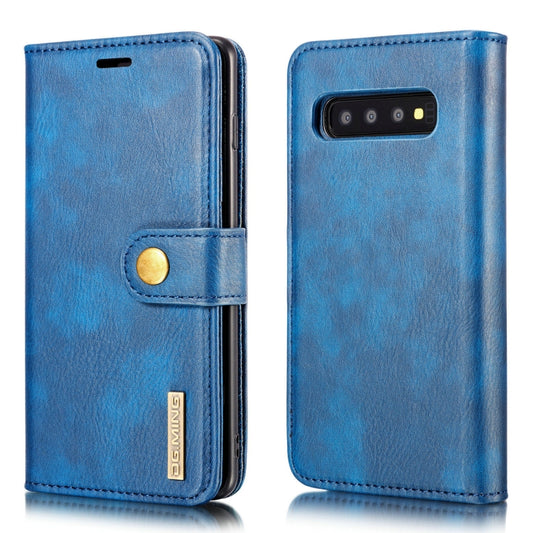 DG.MING Crazy Horse Texture Flip Detachable Magnetic Leather Case for Samsung Galaxy S10 Plus, with Holder & Card Slots & Wallet