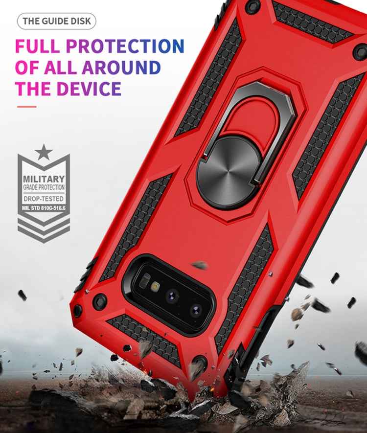 Sergeant Armor Shockproof TPU + PC Protective Case for Galaxy S10e, with 360 Degree Rotation Holder