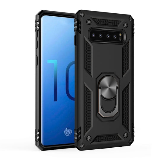 Sergeant Armor Shockproof TPU + PC Protective Case for Galaxy S10, with 360 Degree Rotation Holder