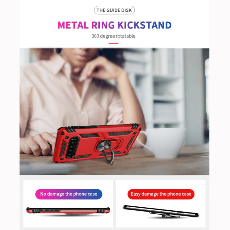 Sergeant Armor Shockproof TPU + PC Protective Case for Galaxy S10 Plus, with 360 Degree Rotation Holder