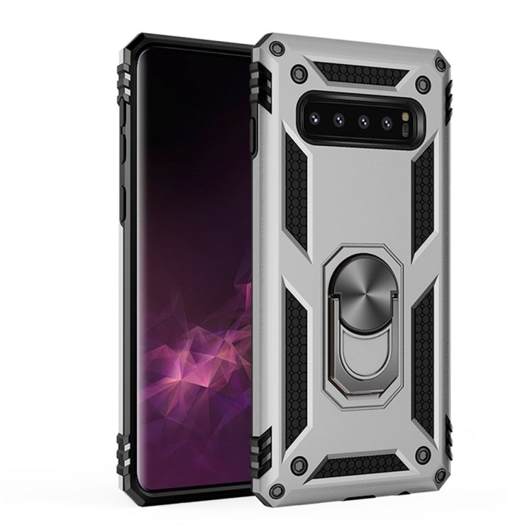 Sergeant Armor Shockproof TPU + PC Protective Case for Galaxy S10 Plus, with 360 Degree Rotation Holder