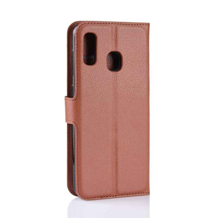 Litchi Texture Horizontal Flip Leather Case for Galaxy A30, with Wallet & Holder & Card Slots