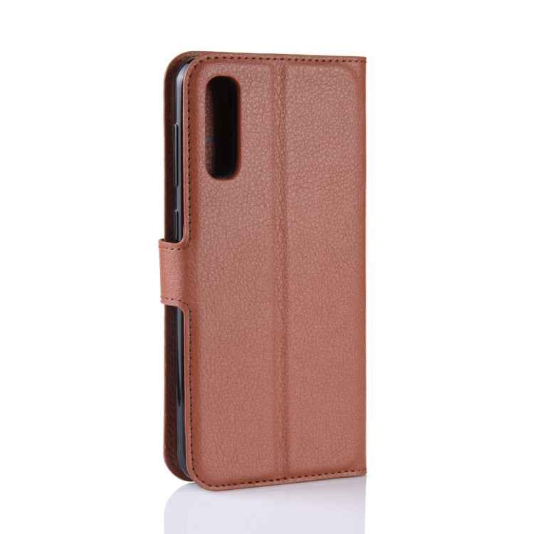 Litchi Texture Horizontal Flip Leather Case for Galaxy A50, with Wallet & Holder & Card Slots