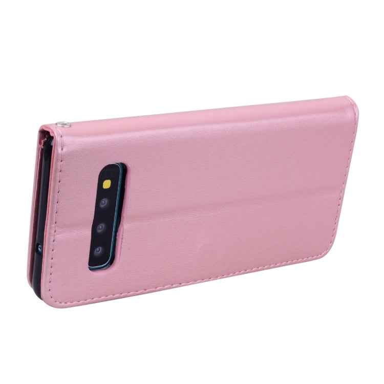 Rose Embossed Horizontal Flip PU Leather Case for Galaxy S10 Plus, with Holder & Card Slots & Wallet