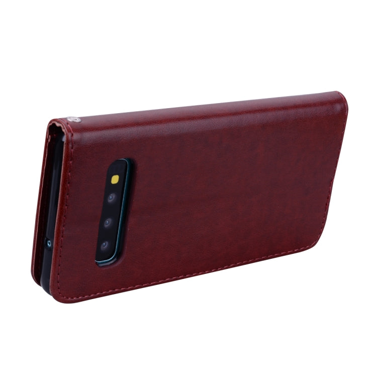 Rose Embossed Horizontal Flip PU Leather Case for Galaxy S10 Plus, with Holder & Card Slots & Wallet