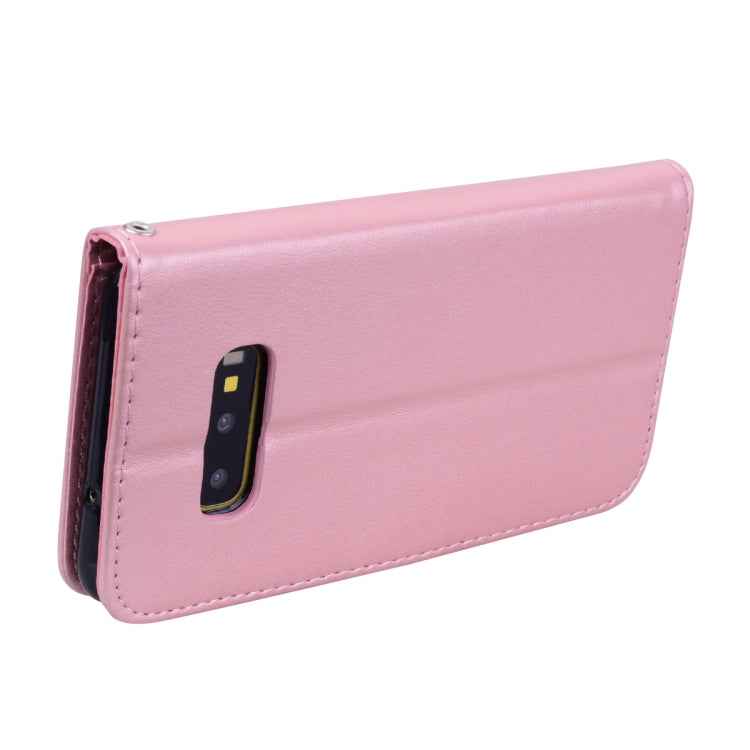 Rose Embossed Horizontal Flip PU Leather Case for Galaxy S10e, with Holder & Card Slots & Wallet