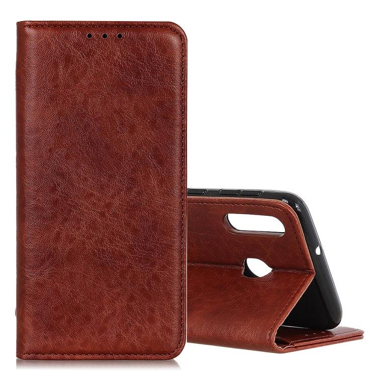 Magnetic Retro Crazy Horse Texture Horizontal Flip Leather Case for Galaxy A40, with Holder & Card Slots & Photo Frame, For Galaxy A40