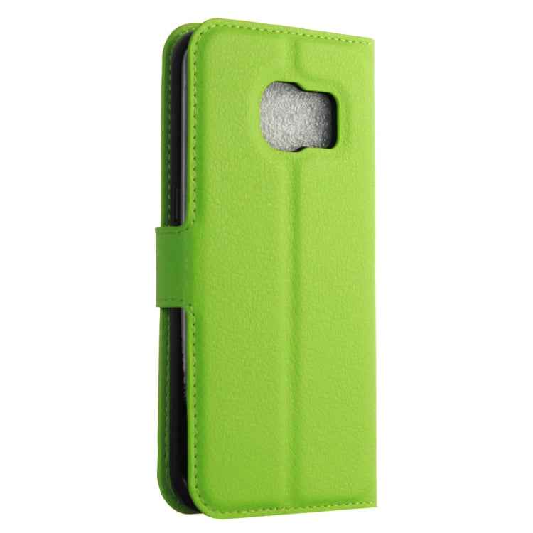 For Galaxy S7 / G930 Litchi Texture Horizontal Flip Leather Case with Holder & Card Slots & Wallet