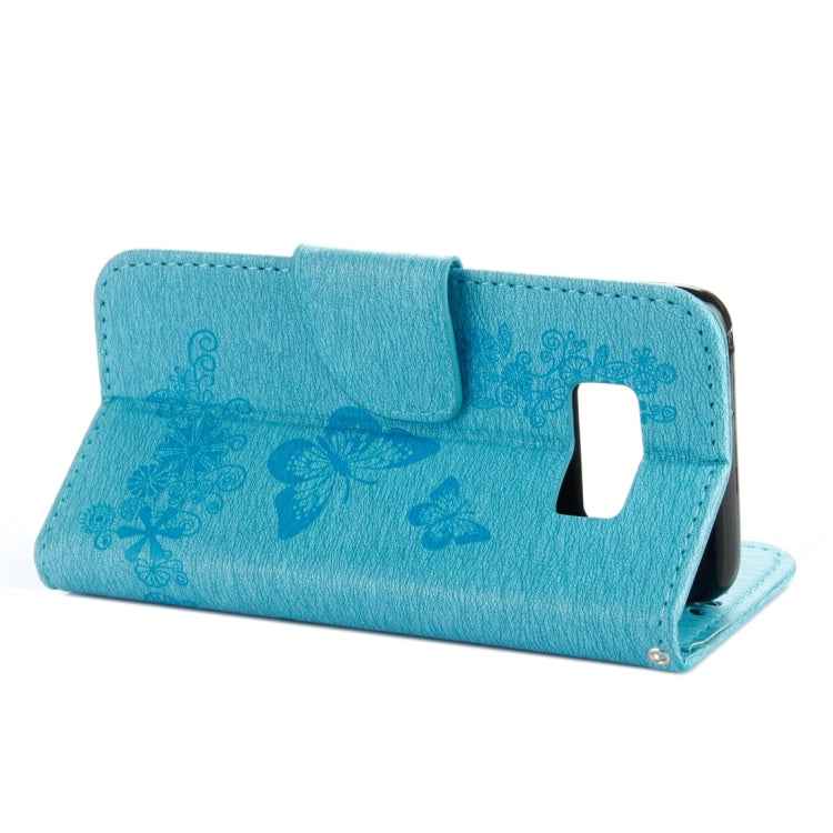 For Galaxy S8 Butterflies Embossing Horizontal Flip Leather Case with Holder & Card Slots & Wallet & Lanyard