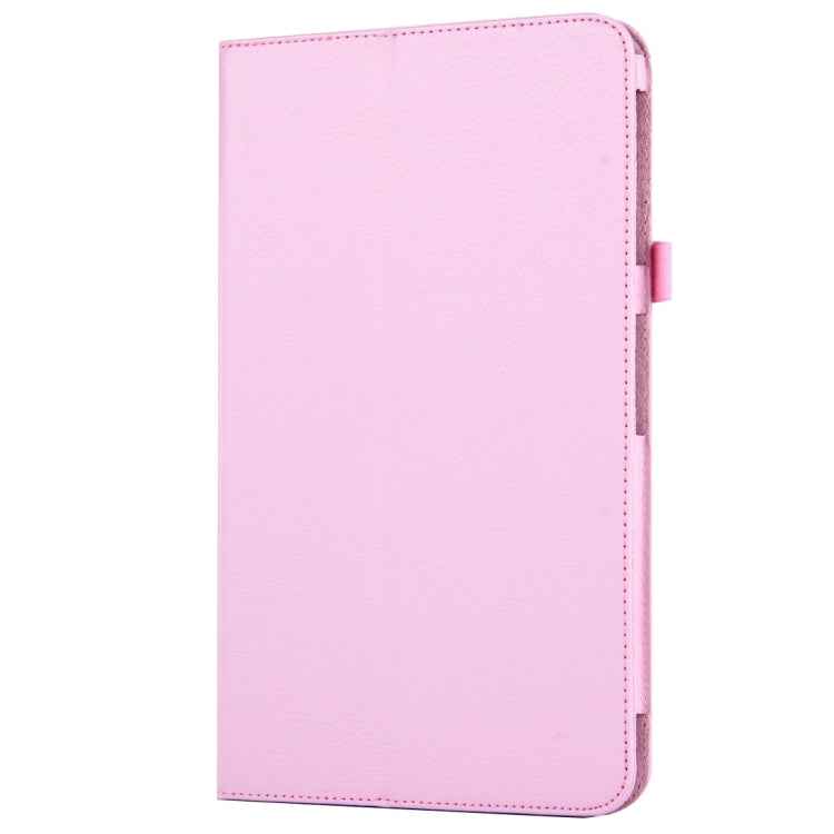 For Galaxy Tab A 10.1 / T580 Litchi Texture Magnetic Horizontal Flip Leather Case with Holder & Sleep / Wake-up Function