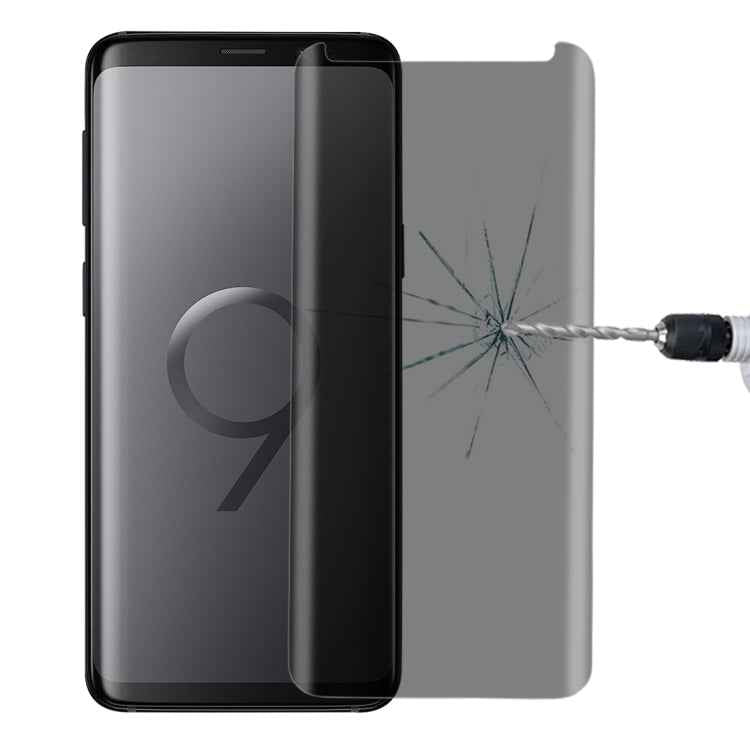 For Galaxy S9 0.3mm 9H Surface Hardness 3D Privacy Anti-glare Tempered Glass Protective Film
