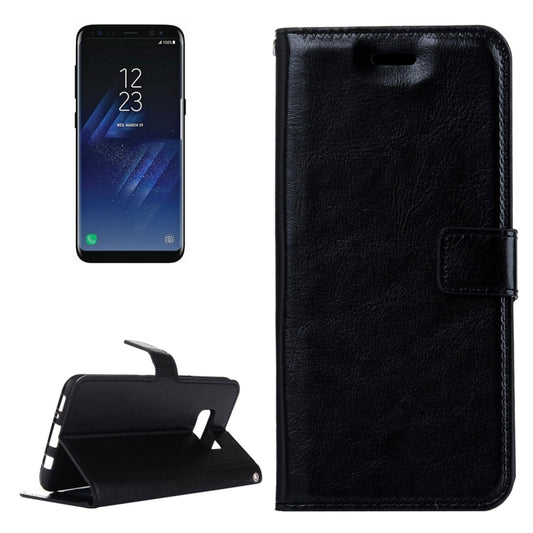 For Galaxy S8 Retro Crazy Horse Texture Horizontal Flip Leather Case with Holder & Card Slots & Wallet & Photo Frame