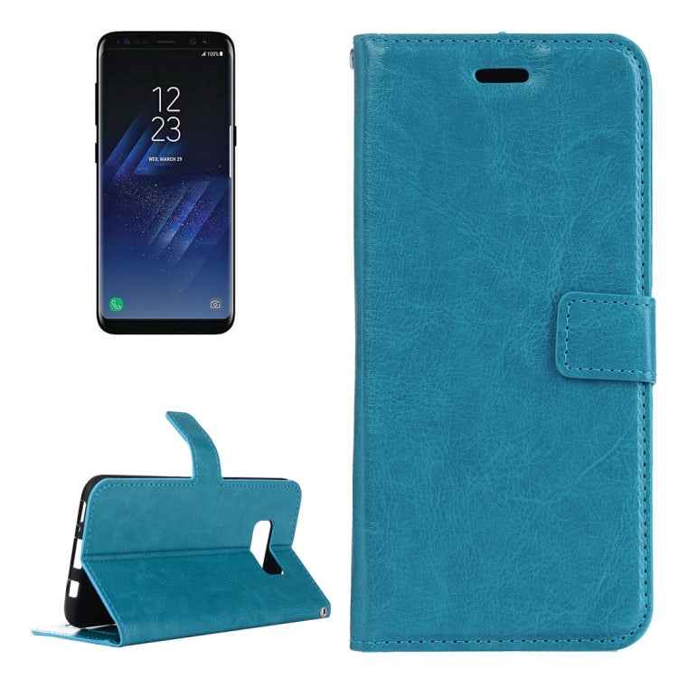 For Galaxy S8 Retro Crazy Horse Texture Horizontal Flip Leather Case with Holder & Card Slots & Wallet & Photo Frame