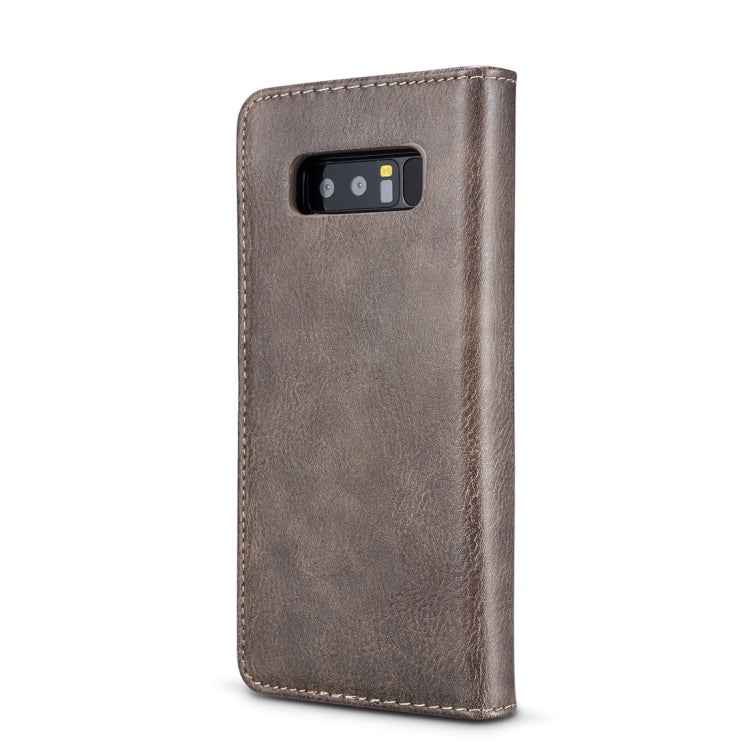 DG.MING for Galaxy Note 8 Crazy Horse Texture Horizontal Flip Detachable Magnetic Protective Case with Holder & Card Slots & Wallet