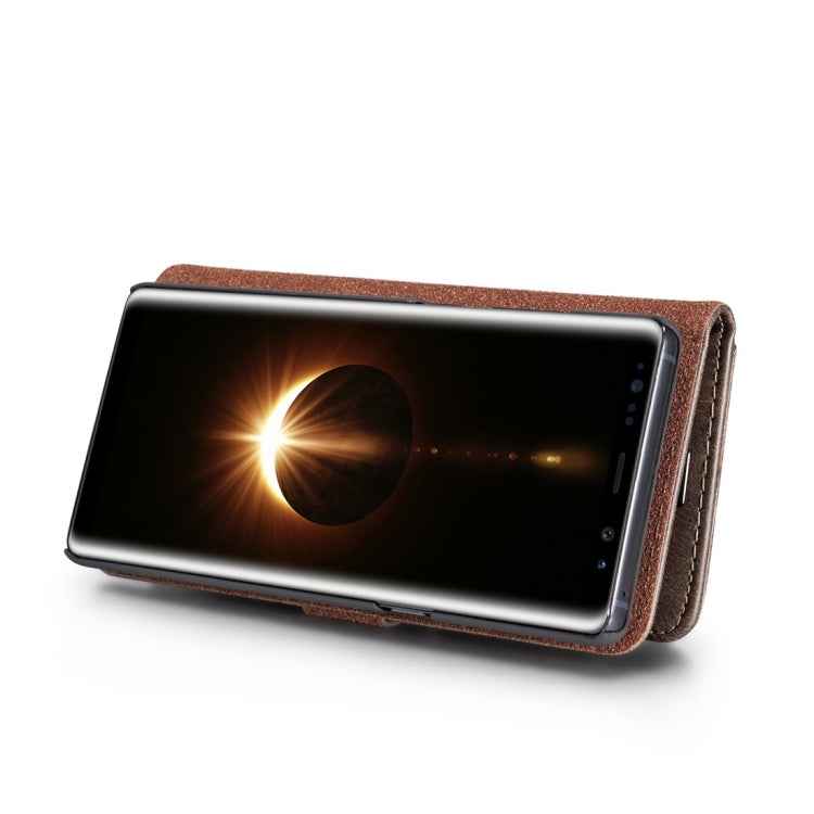 DG.MING for Galaxy Note 8 Crazy Horse Texture Horizontal Flip Detachable Magnetic Protective Case with Holder & Card Slots & Wallet