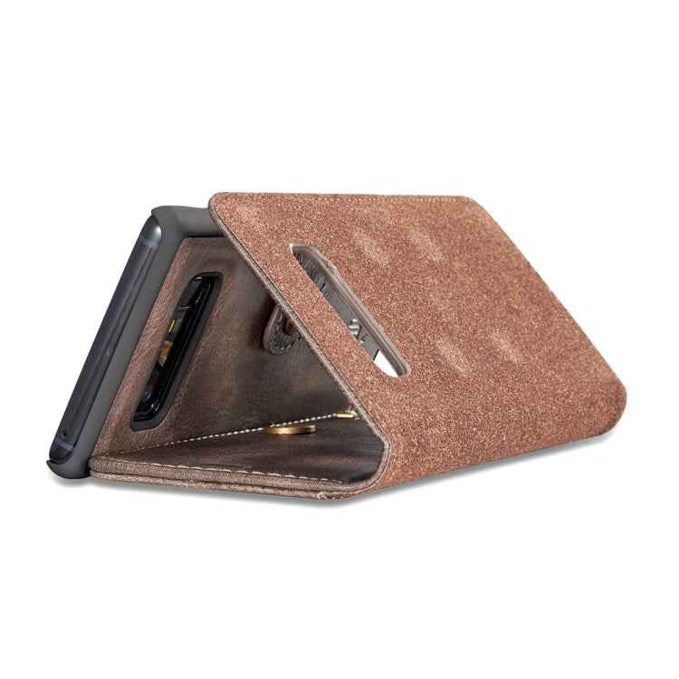 DG.MING for Galaxy Note 8 Crazy Horse Texture Horizontal Flip Detachable Magnetic Protective Case with Holder & Card Slots & Wallet