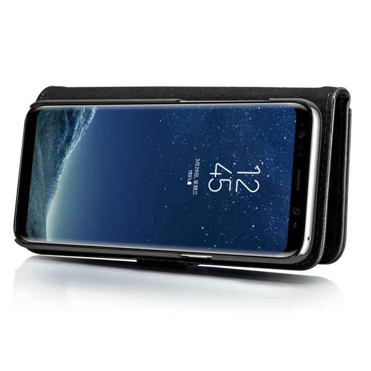 DG.MING for Galaxy S8 Crazy Horse Texture Horizontal Flip Detachable Magnetic Protective Case with Holder & Card Slots & Wallet