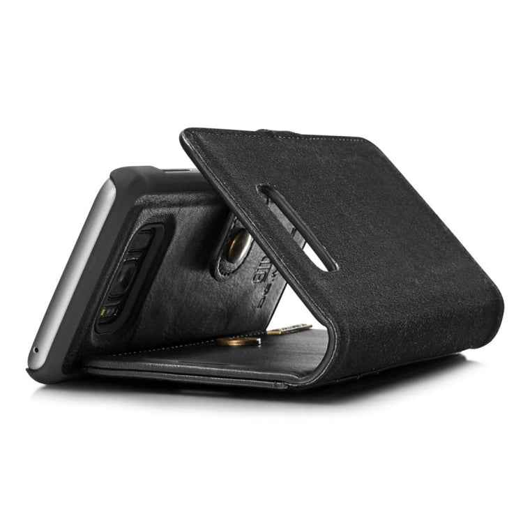DG.MING for Galaxy S8 Crazy Horse Texture Horizontal Flip Detachable Magnetic Protective Case with Holder & Card Slots & Wallet