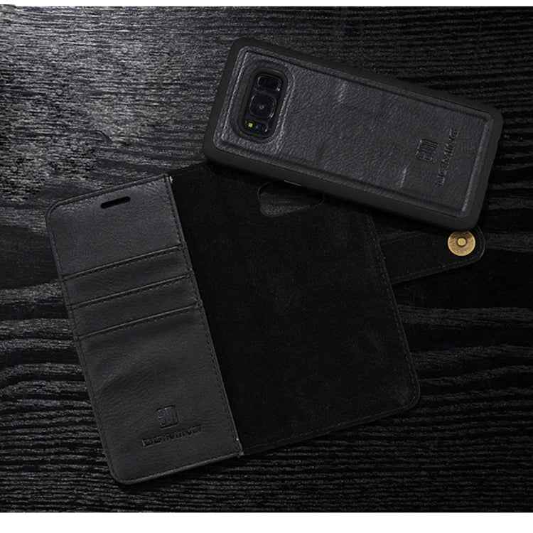 DG.MING for Galaxy S8 Crazy Horse Texture Horizontal Flip Detachable Magnetic Protective Case with Holder & Card Slots & Wallet
