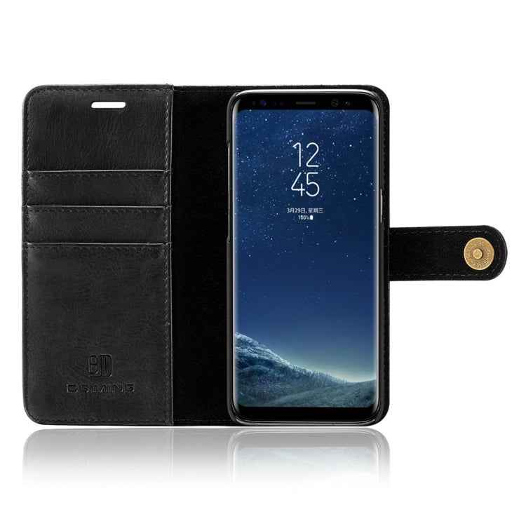 DG.MING for Galaxy S8+ / G955 Crazy Horse Texture Horizontal Flip Detachable Magnetic Protective Case with Holder & Card Slots & Wallet