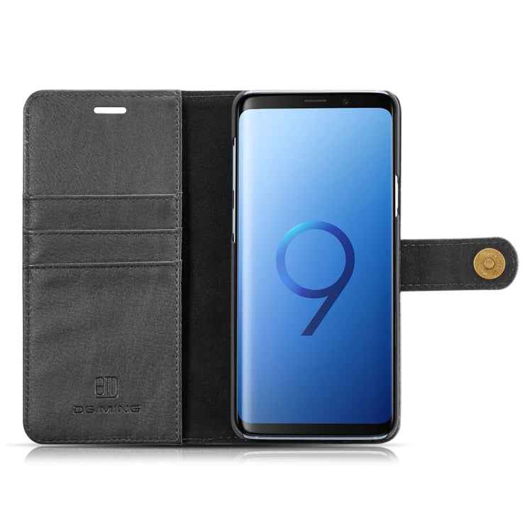DG.MING for Galaxy S9+ Crazy Horse Texture Horizontal Flip Detachable Magnetic Protective Case with Holder & Card Slots & Wallet