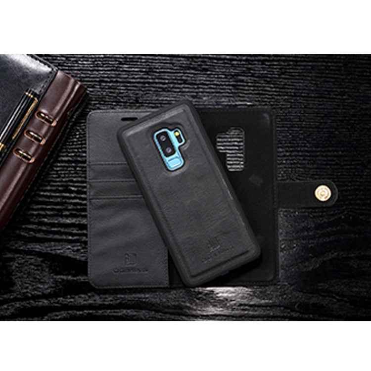 DG.MING for Galaxy S9+ Crazy Horse Texture Horizontal Flip Detachable Magnetic Protective Case with Holder & Card Slots & Wallet
