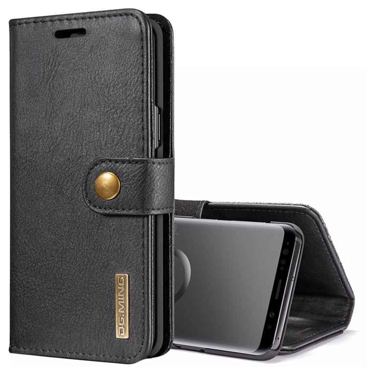 DG.MING for Galaxy S9 Crazy Horse Texture Horizontal Flip Detachable Magnetic Protective Case with Holder & Card Slots & Wallet