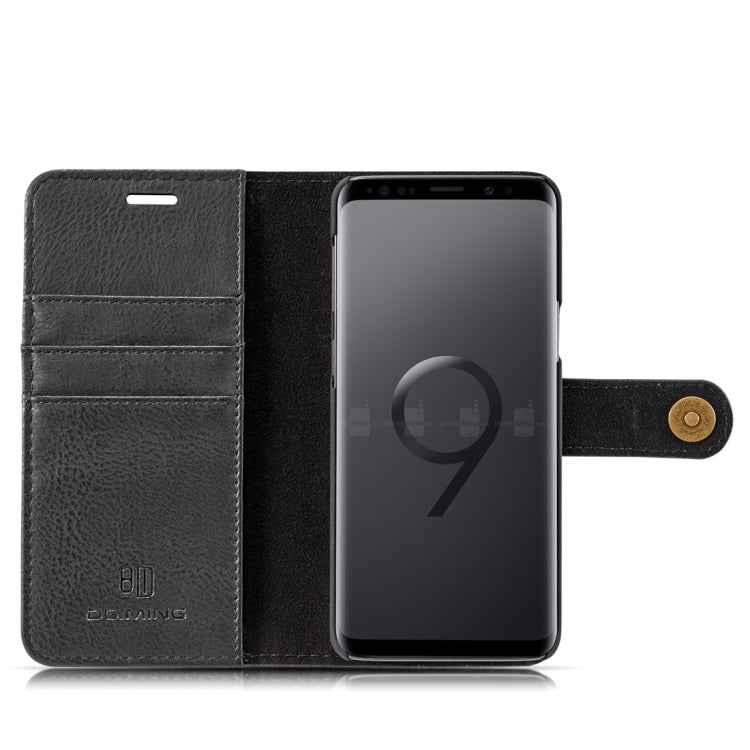 DG.MING for Galaxy S9 Crazy Horse Texture Horizontal Flip Detachable Magnetic Protective Case with Holder & Card Slots & Wallet