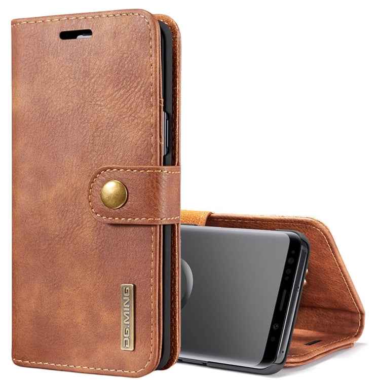 DG.MING for Galaxy S9 Crazy Horse Texture Horizontal Flip Detachable Magnetic Protective Case with Holder & Card Slots & Wallet