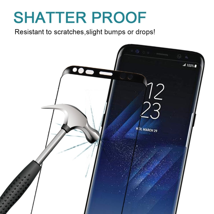 Full Screen Curved  Tempered Glass For Galaxy S8 / G950