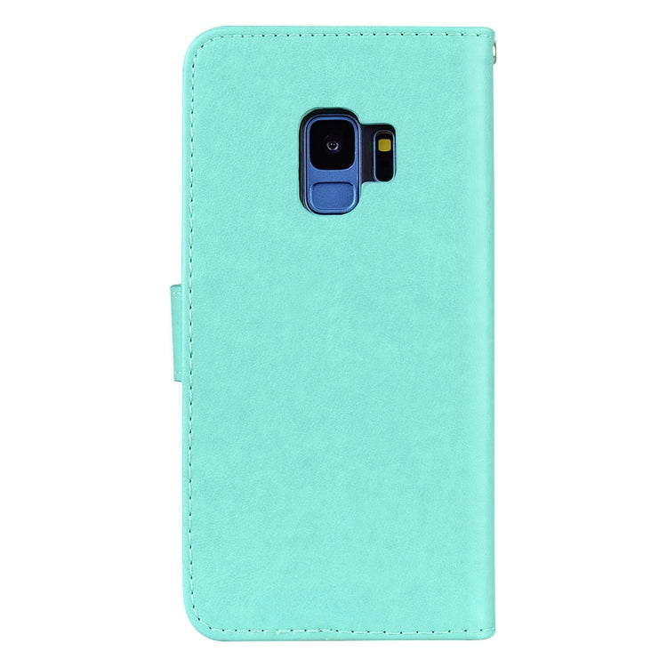 For Galaxy S9 Rose Embossed Horizontal Flip Environmental PU Leather Case with Holder & Card Slots & Wallet