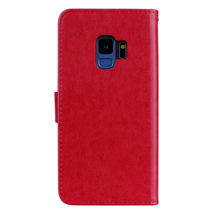 For Galaxy S9 Rose Embossed Horizontal Flip Environmental PU Leather Case with Holder & Card Slots & Wallet, For Samsung Galaxy S9