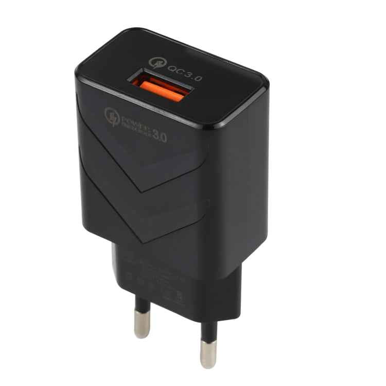LZ-715 18W QC3.0 USB Single Port Fast Travel Charger, EU Plug