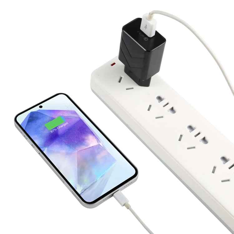 LZ-715 18W QC3.0 USB Single Port Fast Travel Charger, EU Plug