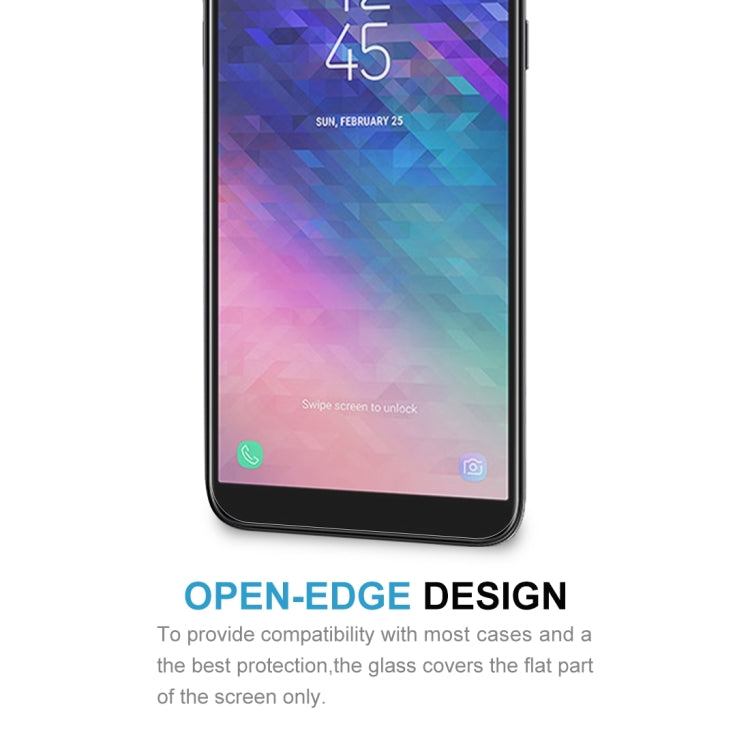 50 PCS 0.26mm 9H 2.5D Tempered Glass Film for Galaxy A6+ (2018)