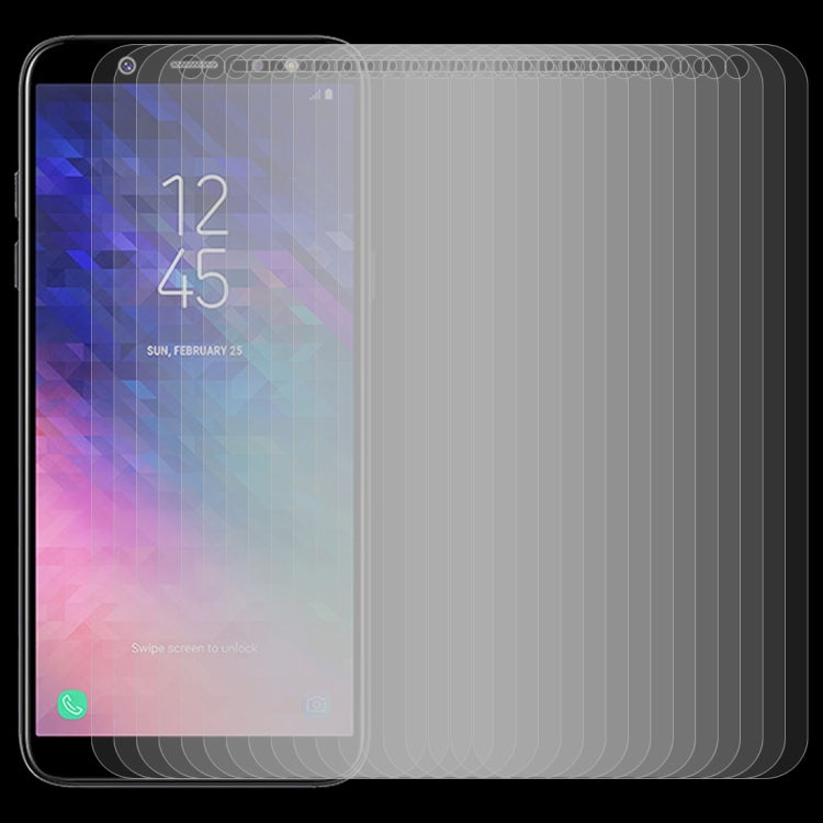 50 PCS 0.26mm 9H 2.5D Tempered Glass Film for Galaxy A6+ (2018)