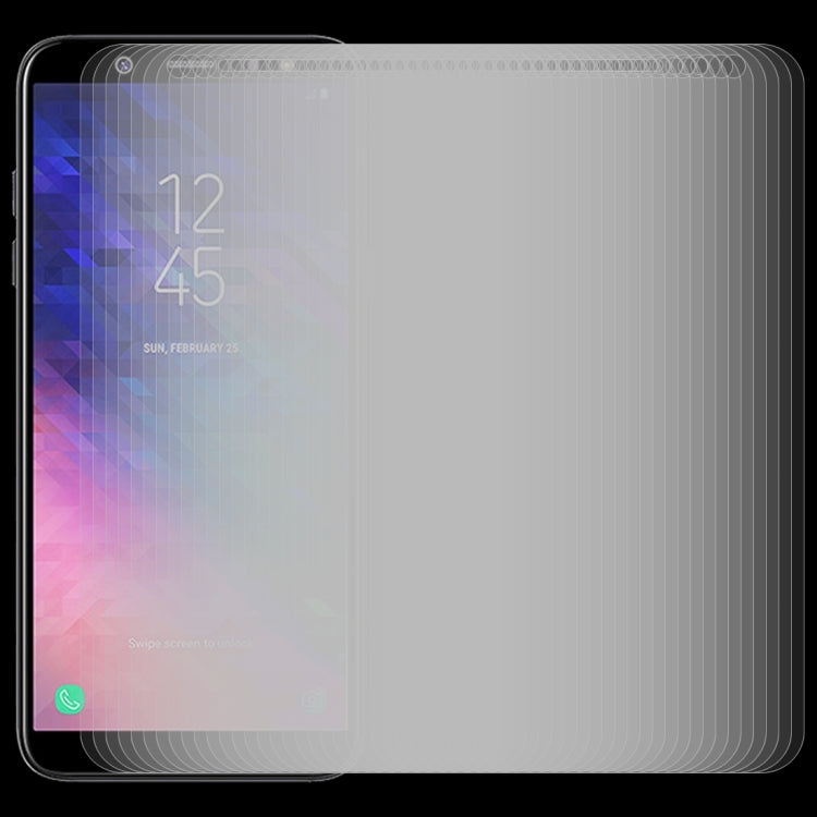 100 PCS 0.26mm 9H 2.5D Tempered Glass Film for Galaxy A6+ (2018)