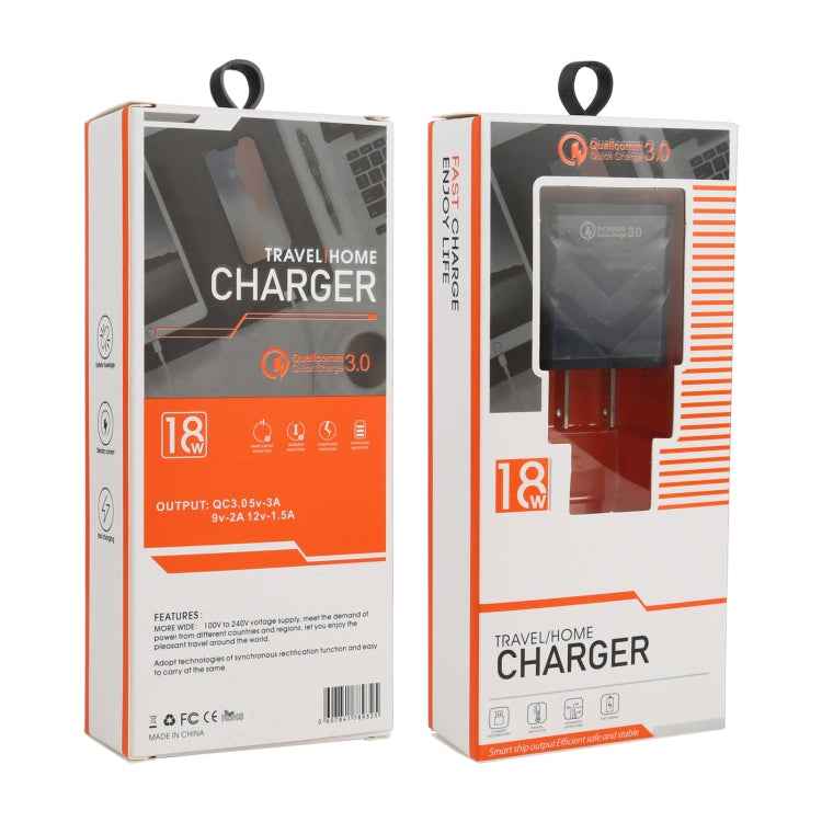 LZ-715 18W QC3.0 USB Single Port Fast Travel Charger, US Plug, US Plug